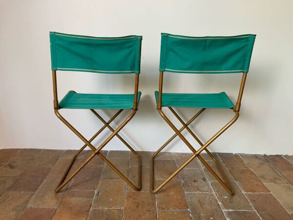 Paire de chaises de camping