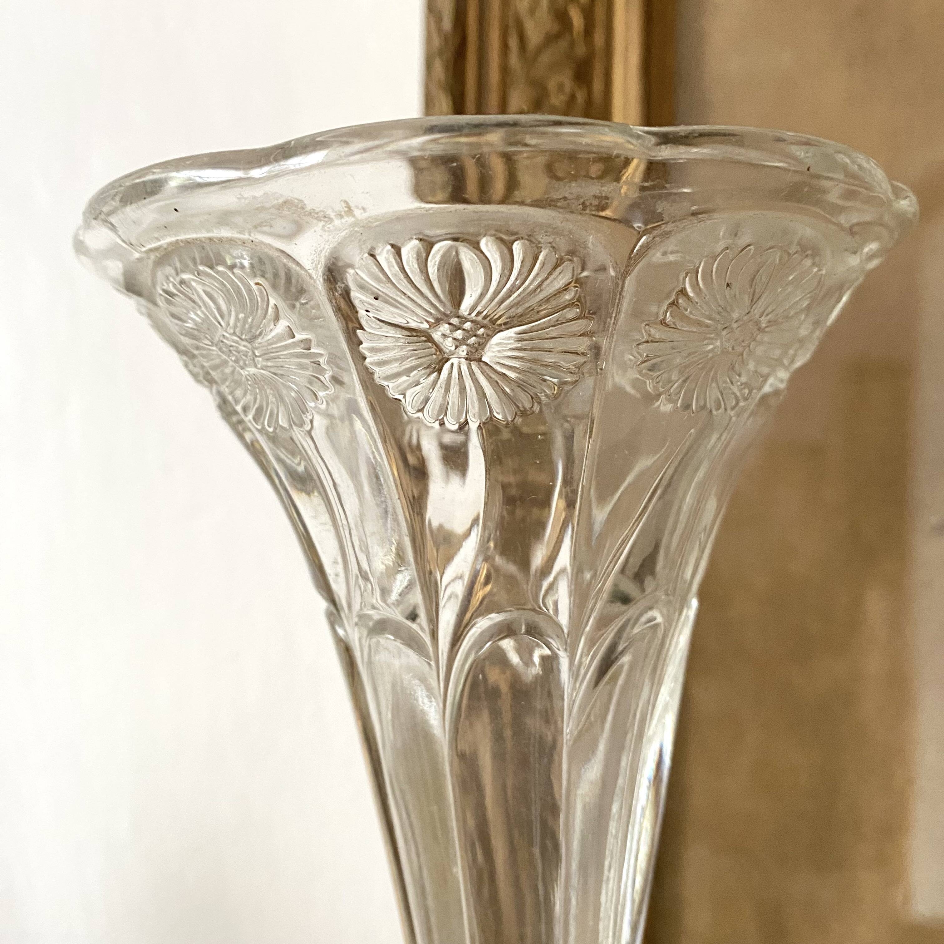 Vase art nouveau, vase cornet, centre de table tulipier