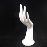 Hand soliflore in white ceramic