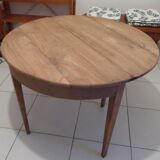 Table demi lune époque Napoléon III en noyer