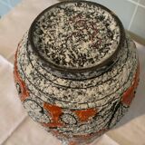 Ceramic vase and basket set