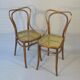 2 Bistro chairs No. 55- 3/4 by Kohn, circa 1905, caned
