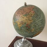 World map globe Earth vintage