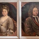 Paire de portraits 1715