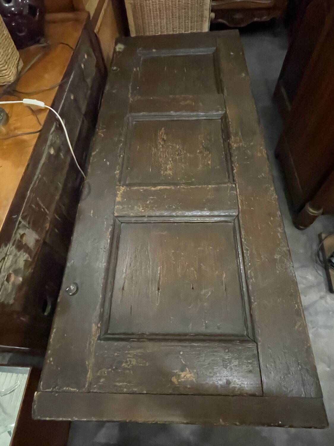 17th-century carved oak antique chest
