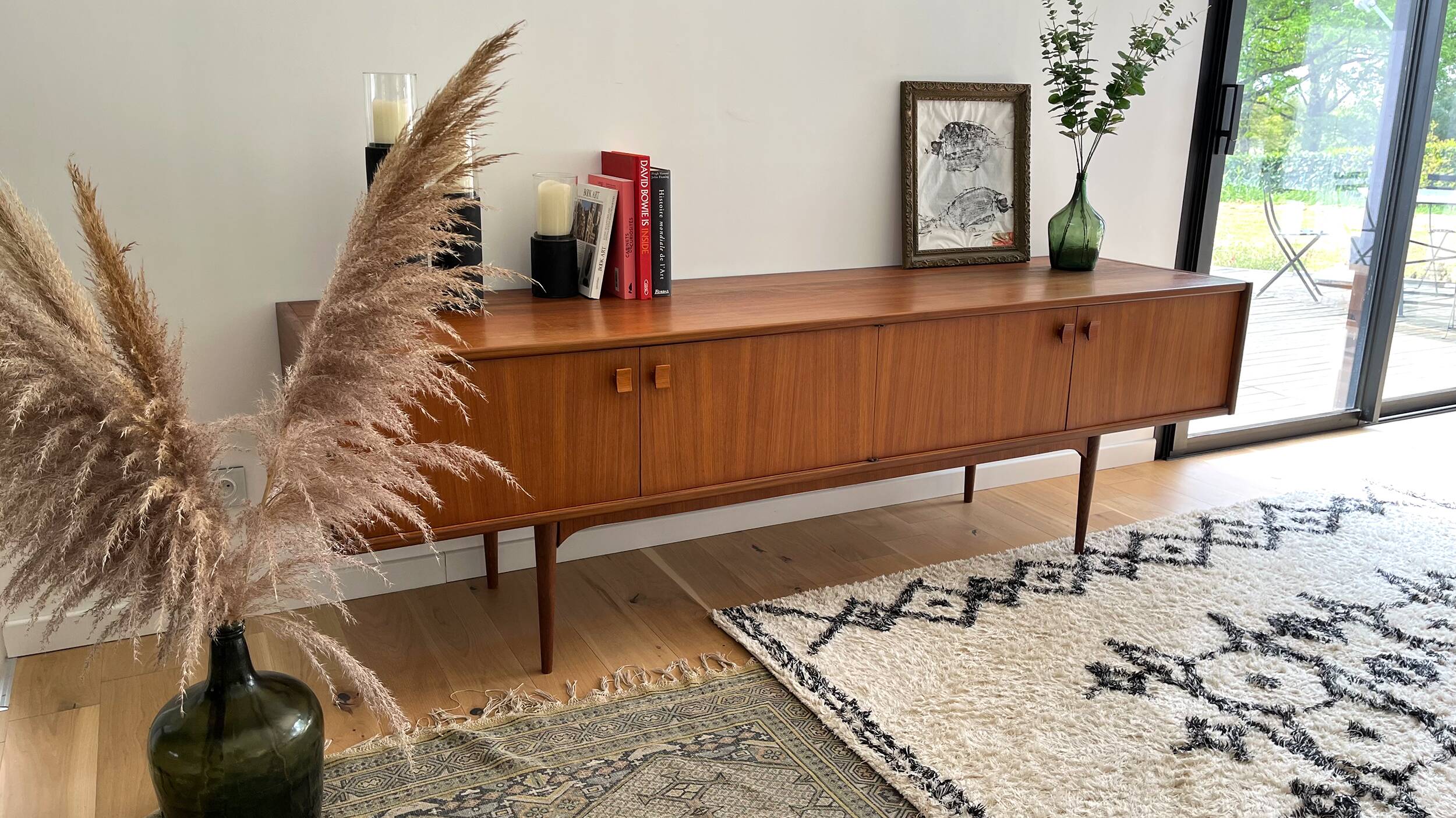 Large vintage Scandinavian sideboard