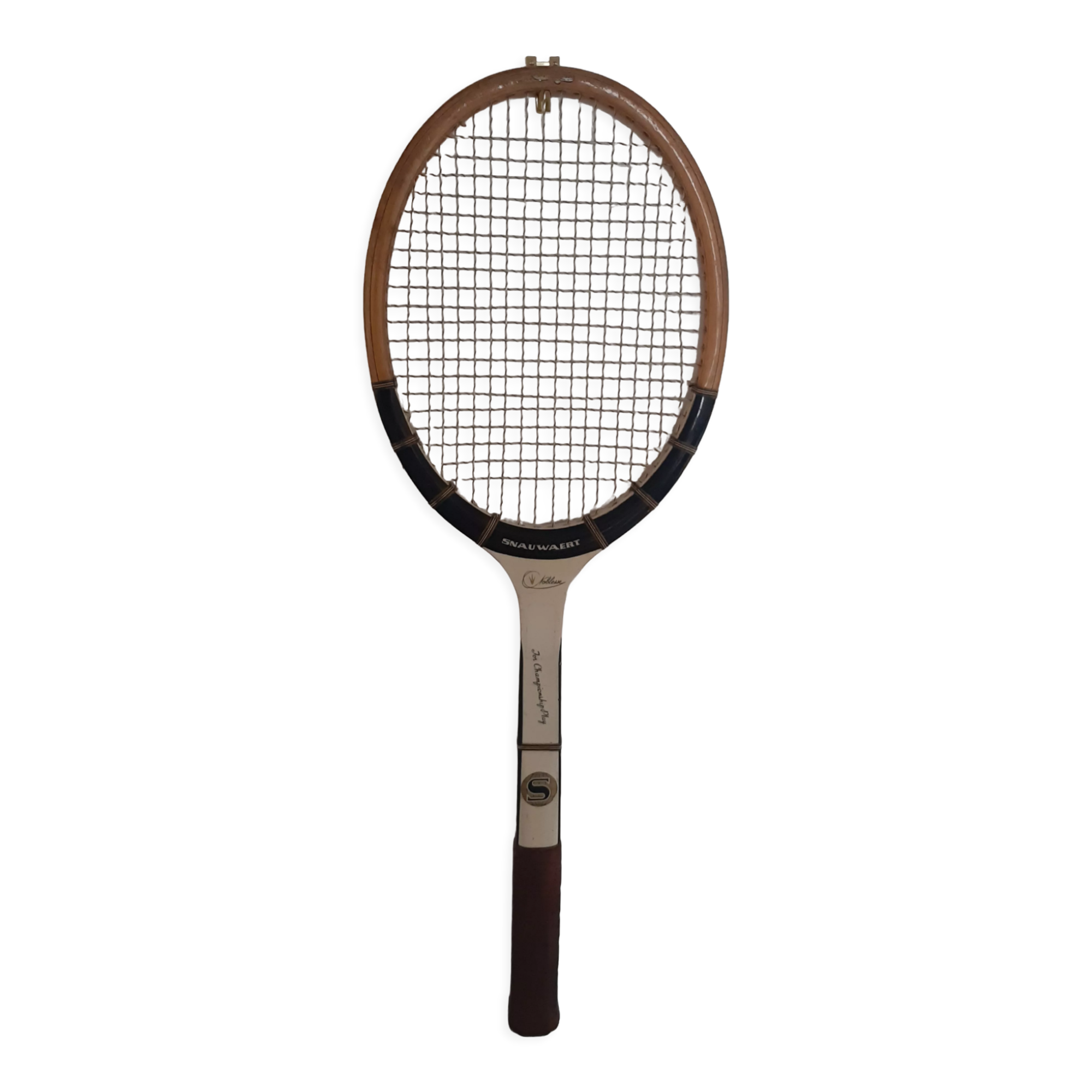 Vintage wooden tennis racket