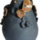 Raku vase, handmade