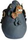 Vase pansu Raku, fait main