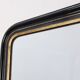 Black laquered and gilted wooden Louis Philippe mirror, France ca. 1850