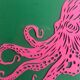 Colour paper work of the octopus