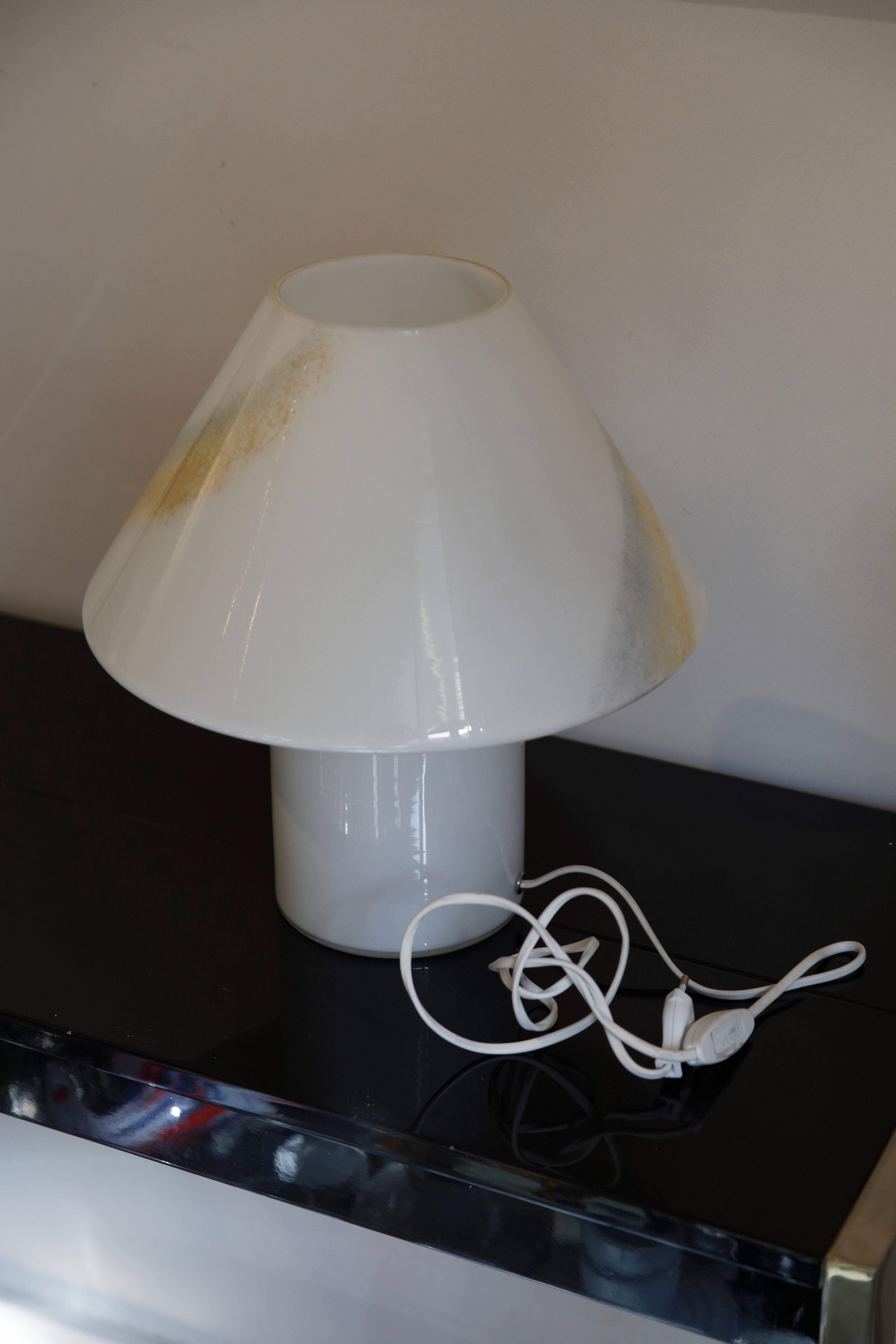 Lampe champignon verre Murano Italie 70