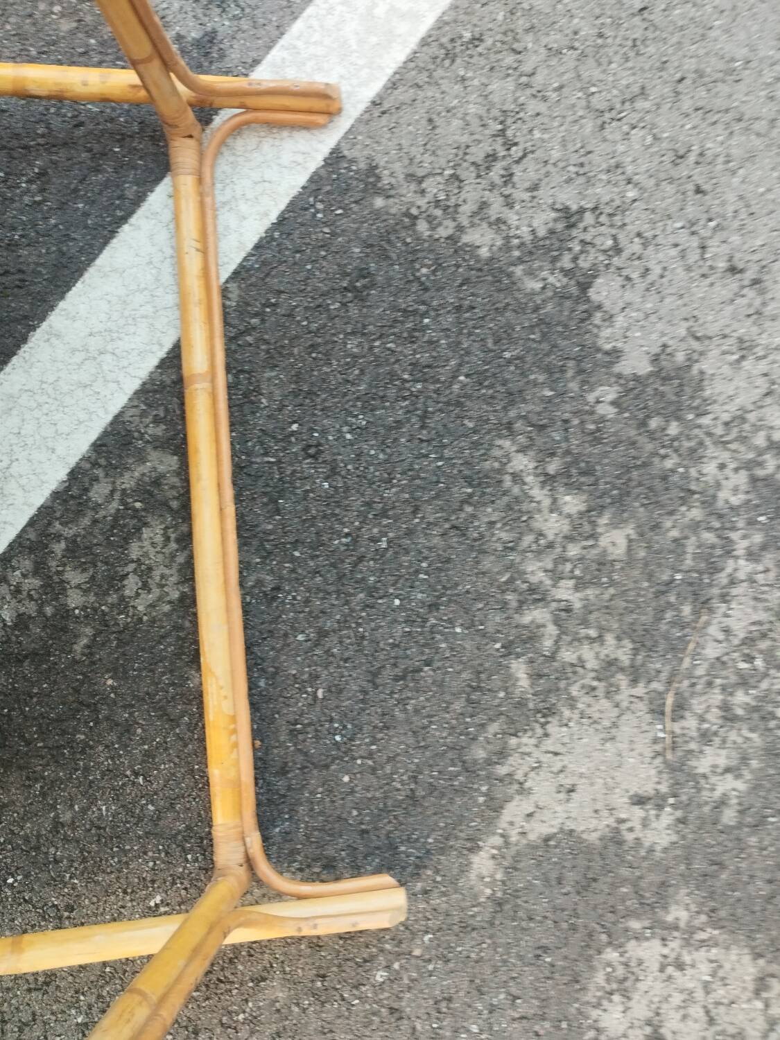 Vintage rattan coffee table