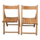 Pair of folding chairs