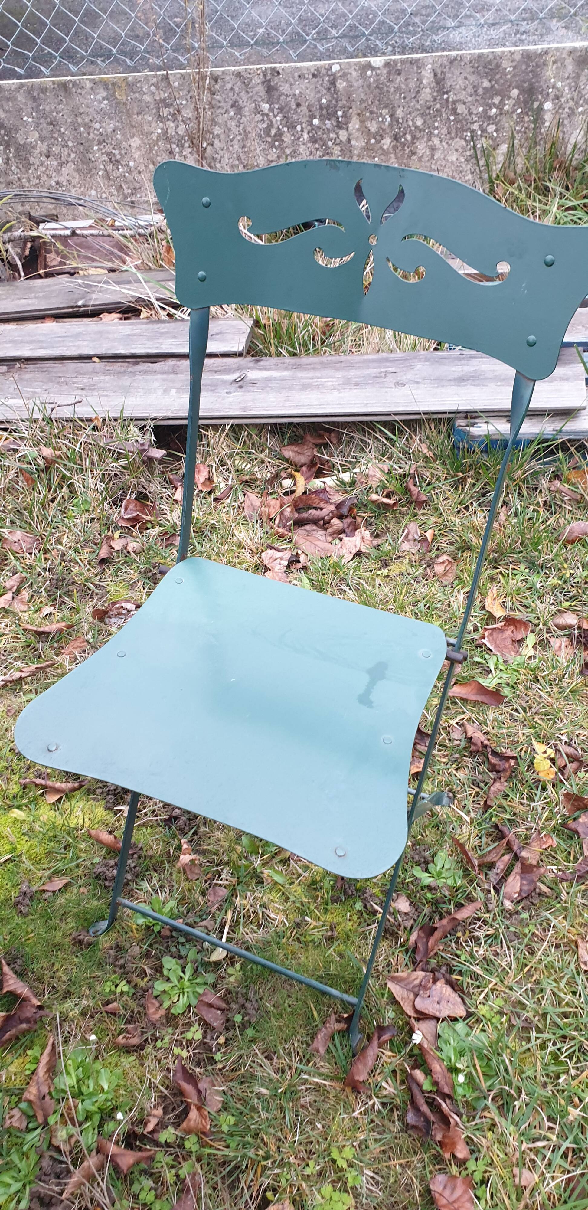 Garden furniture worked iron