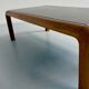 Ancienne table basse en bois et pierre fossil design Heinz Lilienthal 1980