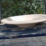 Serving plates X 2 old pink earthenware Digoin Sarreguemines