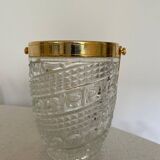 Crystal ice bucket, Oberglas Austria