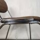 Vintage office chairs fabric and chrome
