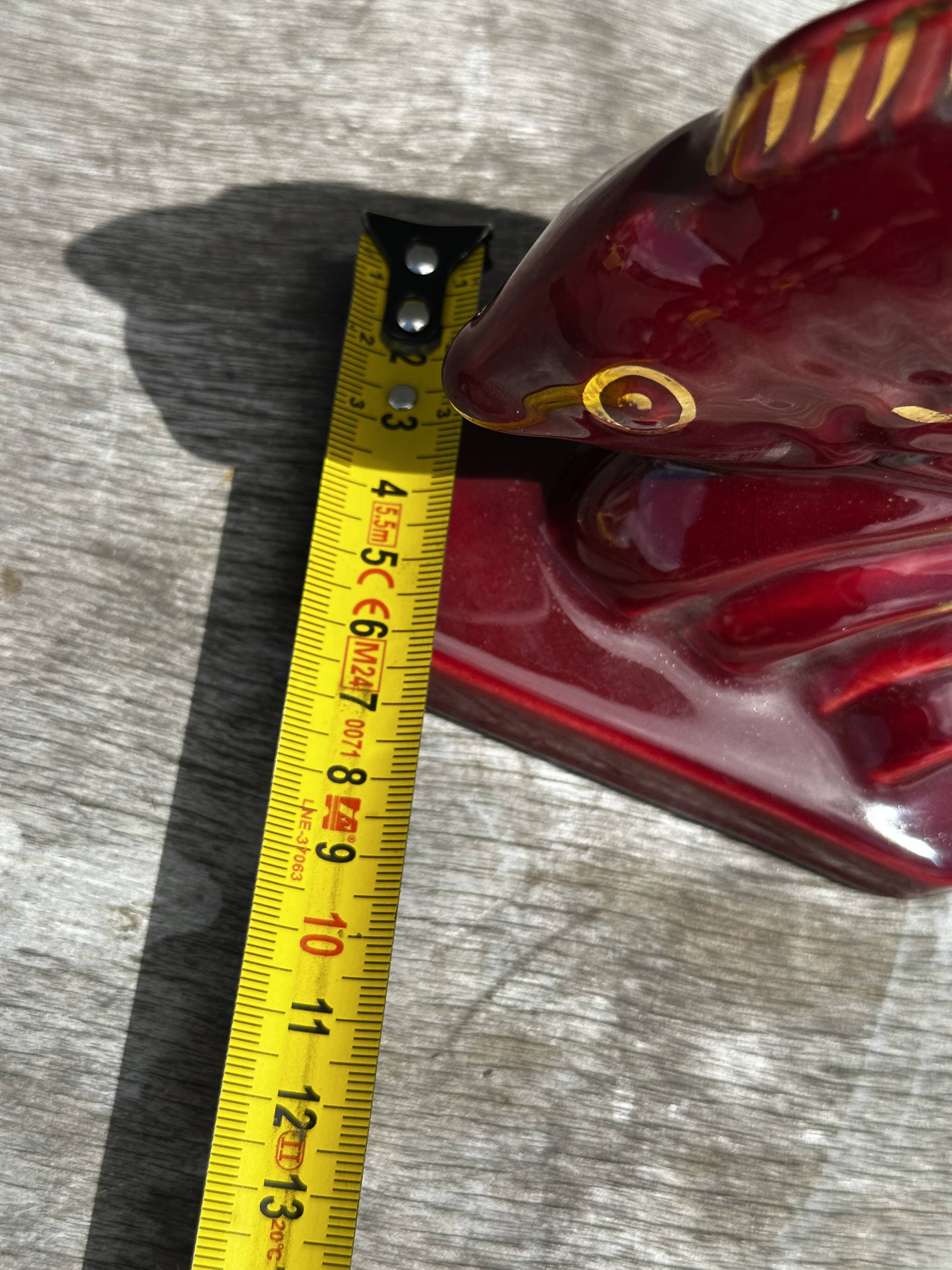 Art Deco sculpture 1930-1940 - Signed ceramic fish