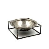 Mid-century modern silver-plated bowl / vide poche, PM Italy 1970s