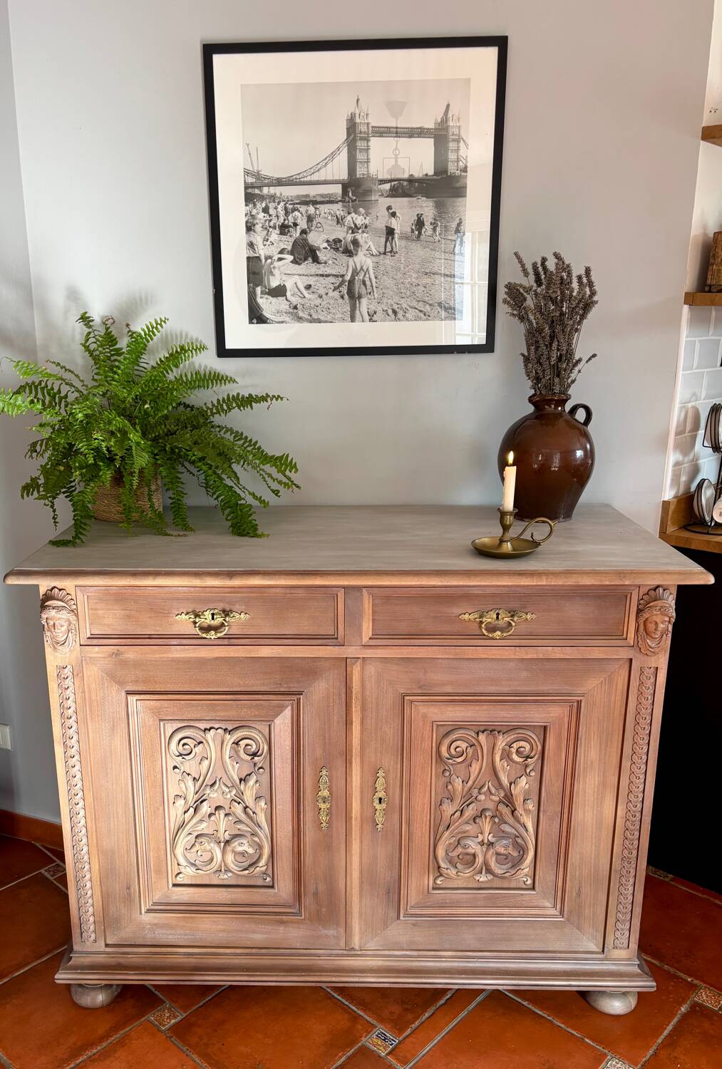 Buffet ancien suisse en chêne