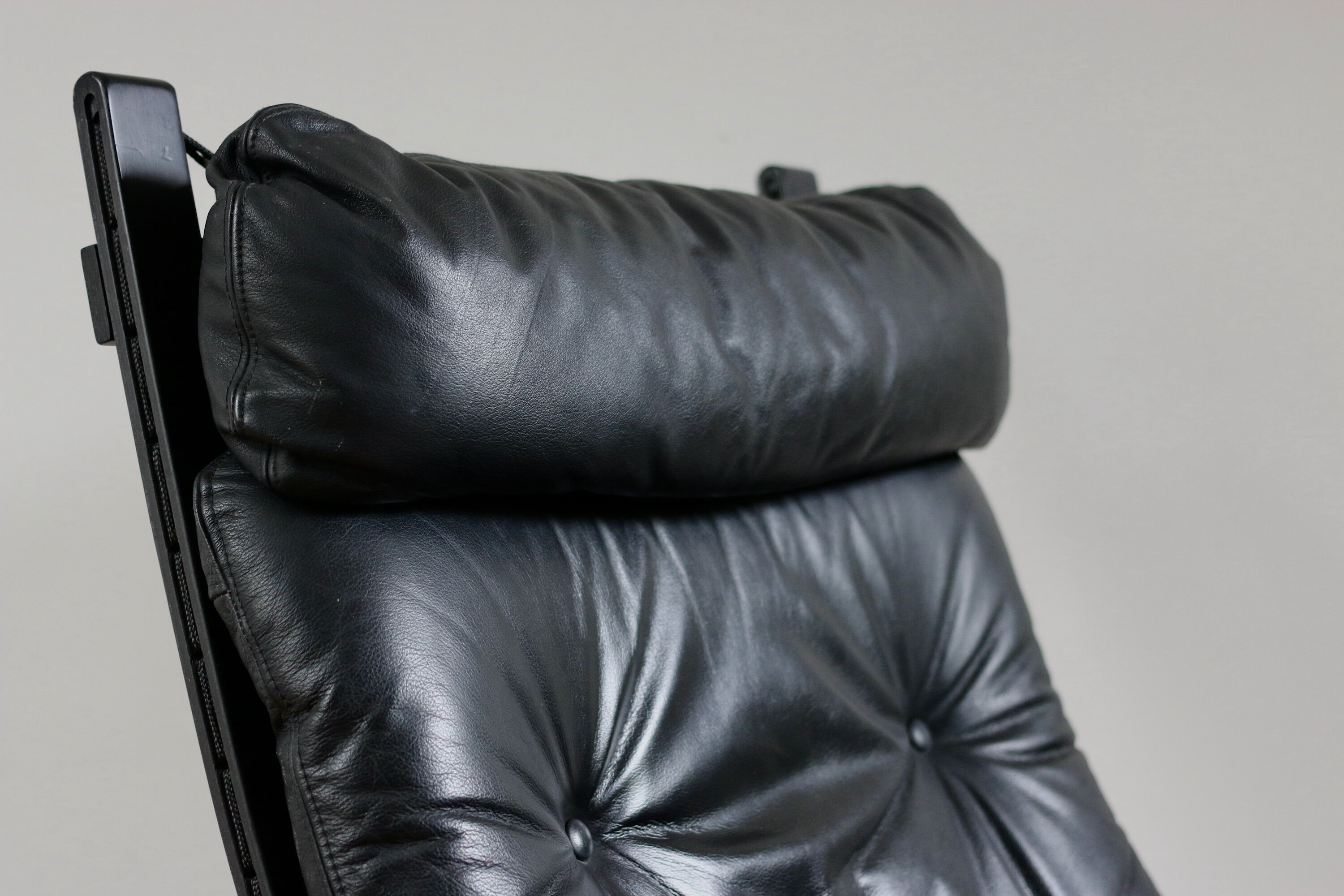 Vintage Scandinavian leather armchair Siesta Ingmar Relling 1970