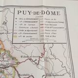 Poster / Map of Puy de Dôme