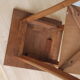 Saddle art deco walnut