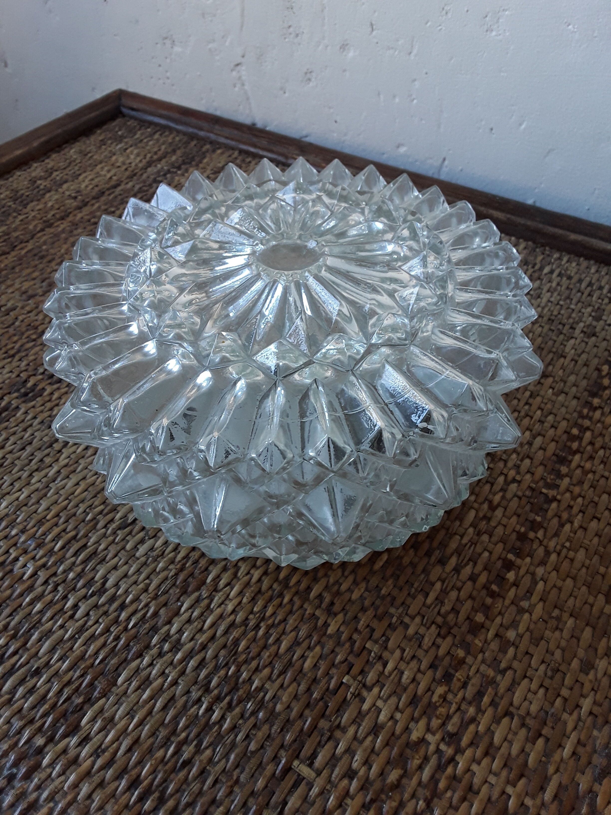 Vintage glass ceiling lamp