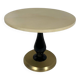 Italian Art Deco Coffee Table in Parchment, Black Lacquer and Brass