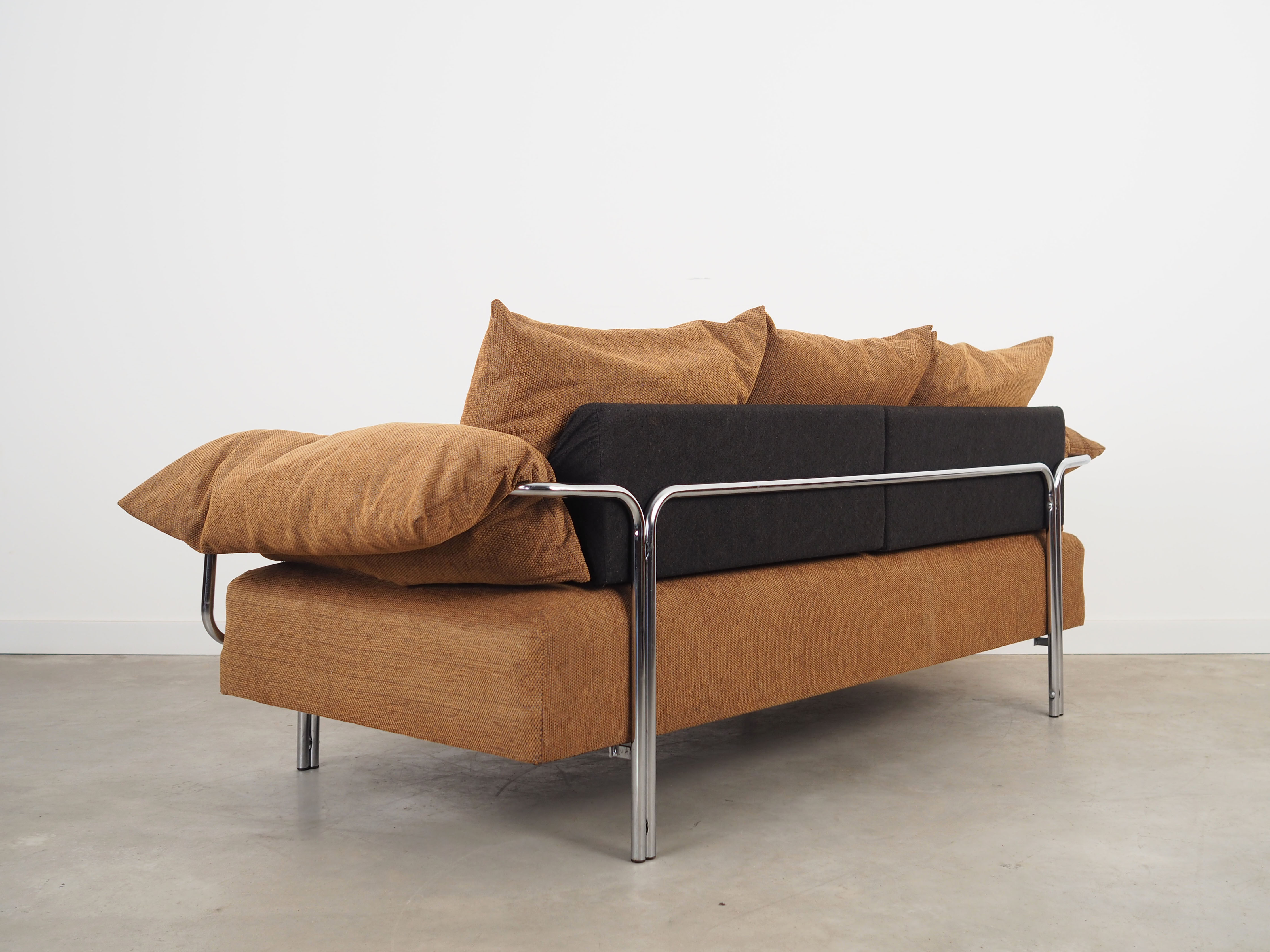 Brown sofa, Danish design, 1970s, production: Denmark