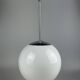 1960s and 1970s Globe Lamp, Hanging Lamp, Glass Ceiling Lamp, Space Age Des
