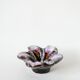 Purple lilac and brown star ceramic pocket tray / cup 1970