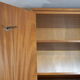 Parisian wardrobe in natural blond mahogany from the 1960s