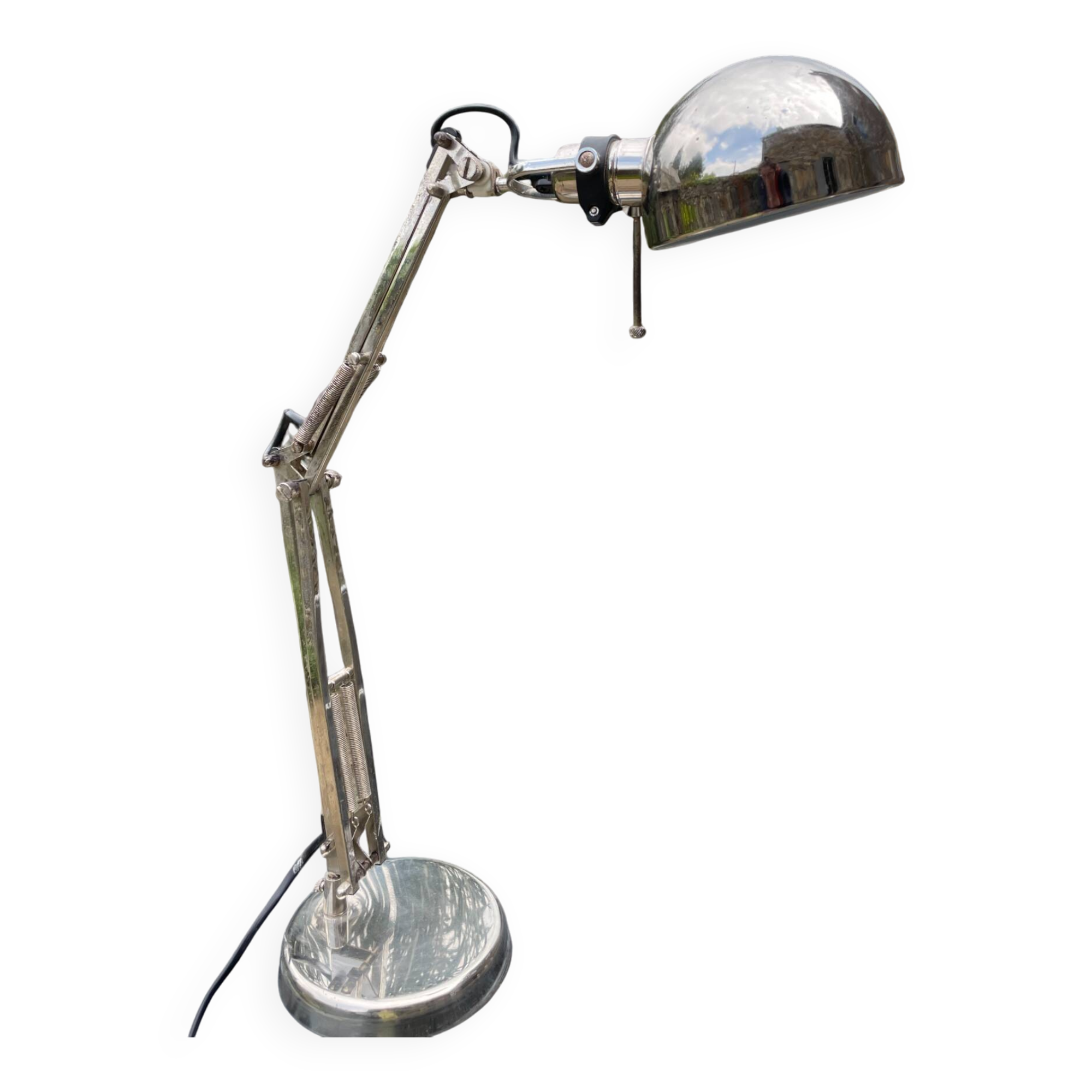 Lampe d'architecte en métal articulée Ikea Forså vintage
