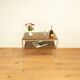 Television shelf, chrome frame with 2 levels, vintage from the 60s