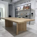 Solid oak dining table