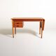 Scandinavian teak desk with a folding extension, 1950s/1960s
