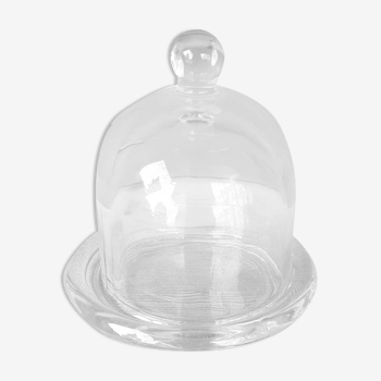 Small glass bell and its flat