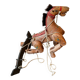 Wooden puppet horse
