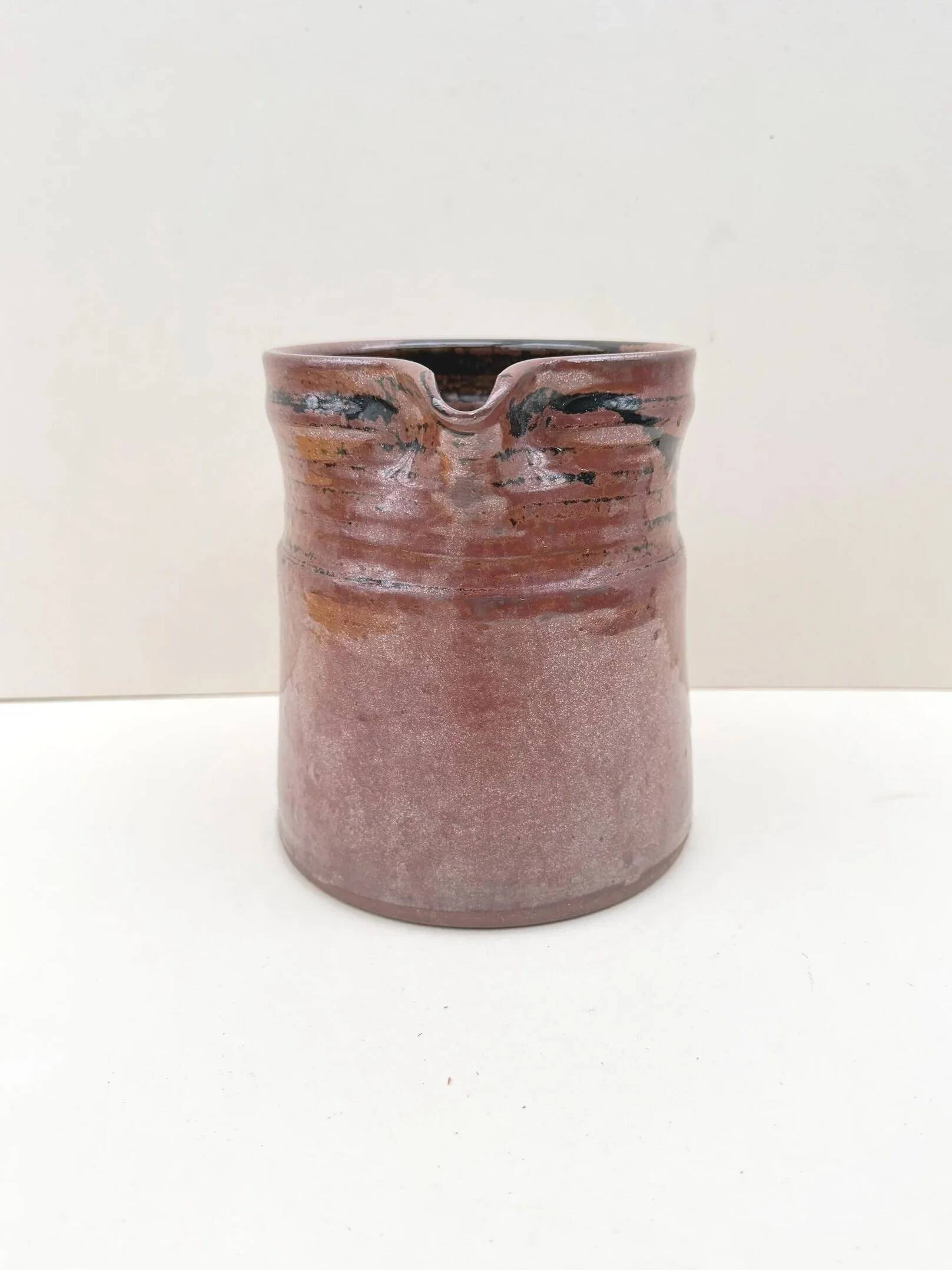 Pitcher by Gabriel Hamm in ceramic, France 1970