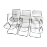 Set de 6 chaises filaires circa 1970