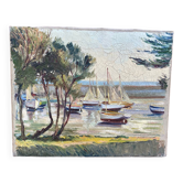 Port de bateaux à voile