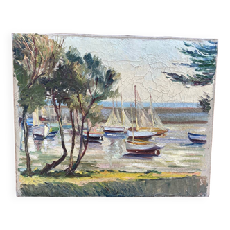 Sailing boat port