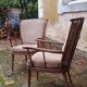 Pair of vintage fan armchairs from the 60s, Baumann edition.