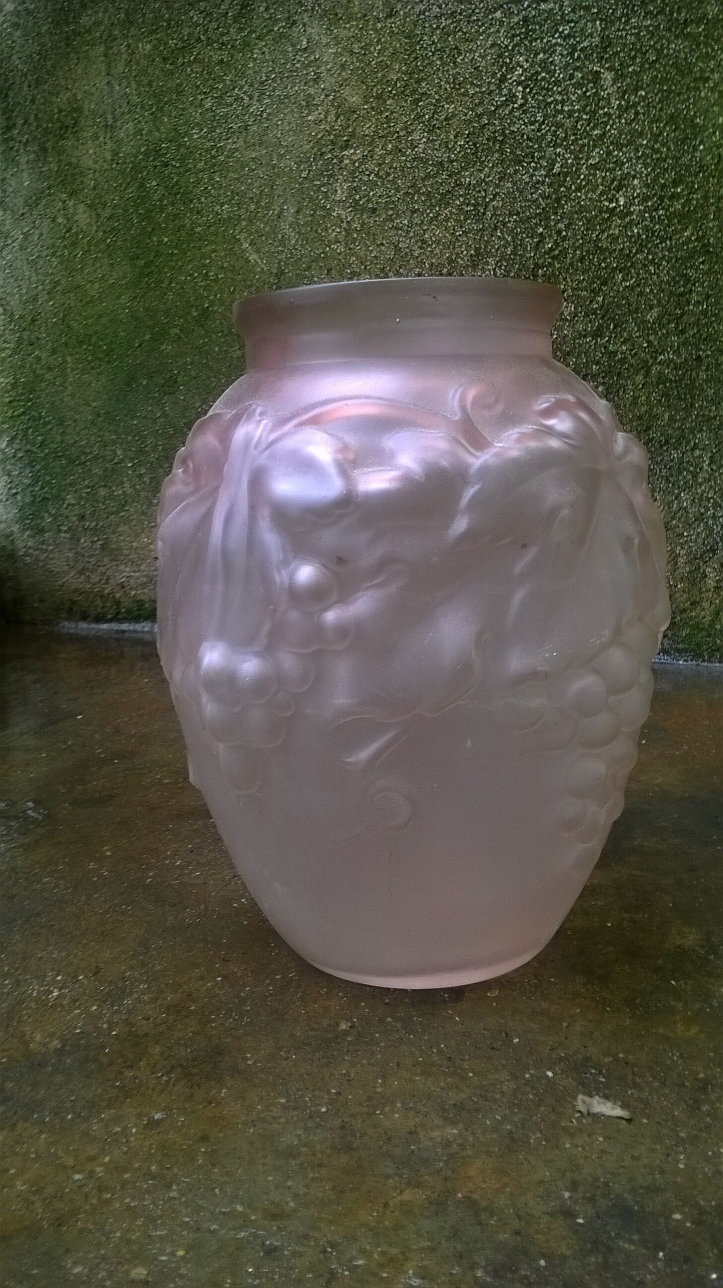 Vintage glass vase