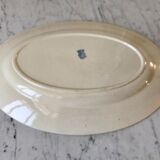 Flat oval Badonviller blue klein 30s