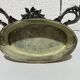 Table jardinière and its silver-plated tray in Louis XV style.