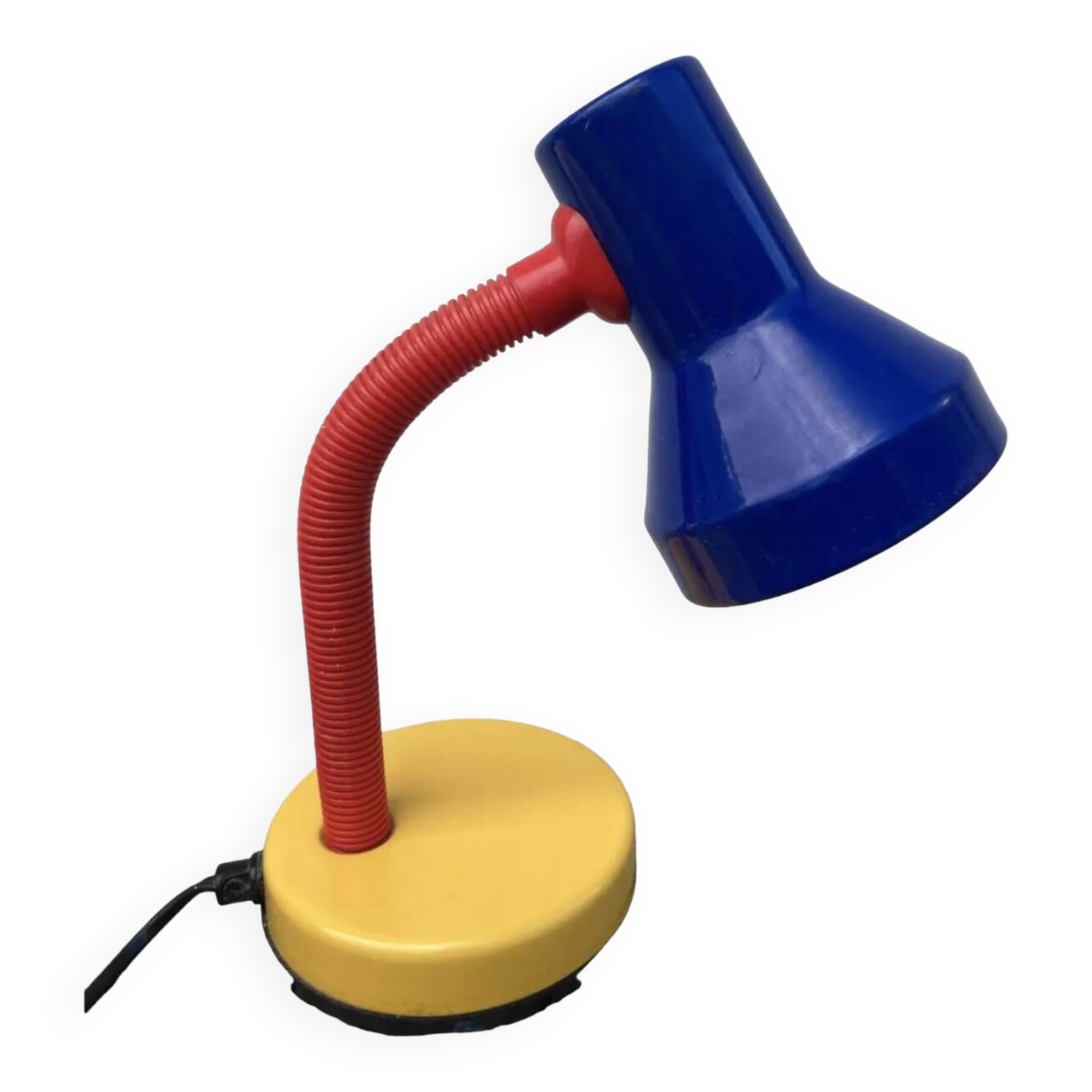 Tricolor metal desk lamp 1980